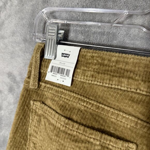 NWT Levi’s Women 711 Skinny Corduroy Pants 29x30 (*29x28) Mustard Mid Rise Slim - Picture 4 of 10